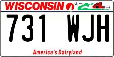 WI license plate 731WJH