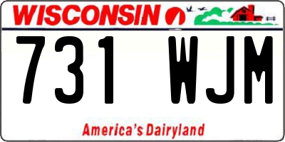 WI license plate 731WJM