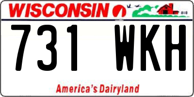 WI license plate 731WKH