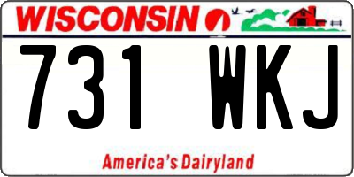 WI license plate 731WKJ