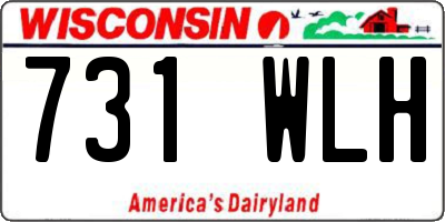 WI license plate 731WLH