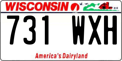 WI license plate 731WXH
