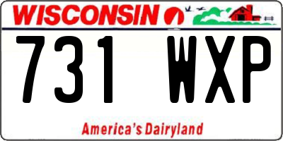 WI license plate 731WXP