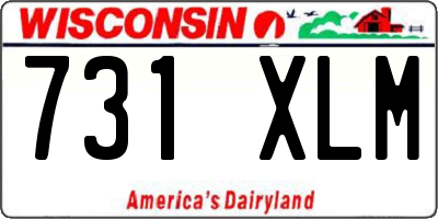 WI license plate 731XLM