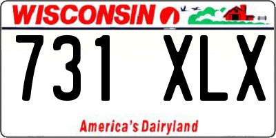 WI license plate 731XLX