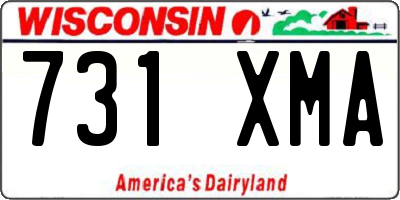 WI license plate 731XMA