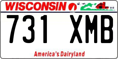 WI license plate 731XMB