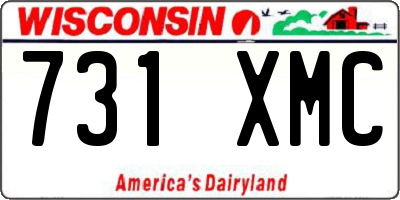 WI license plate 731XMC