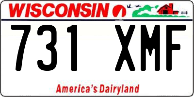 WI license plate 731XMF