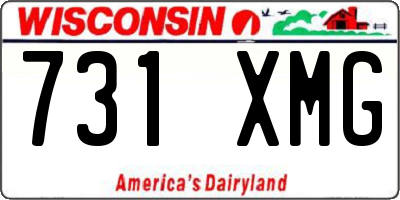 WI license plate 731XMG