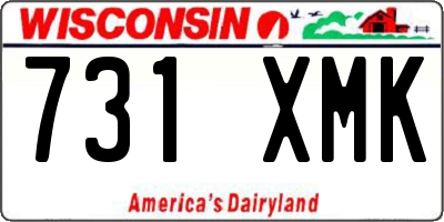 WI license plate 731XMK
