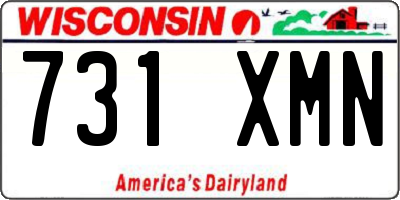 WI license plate 731XMN