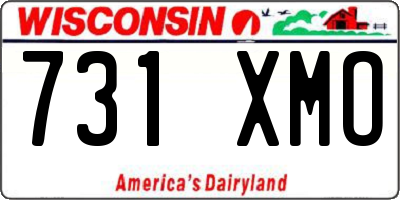 WI license plate 731XMO