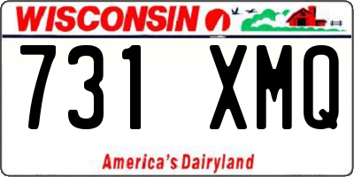 WI license plate 731XMQ