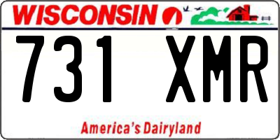 WI license plate 731XMR