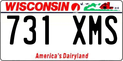 WI license plate 731XMS