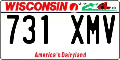 WI license plate 731XMV