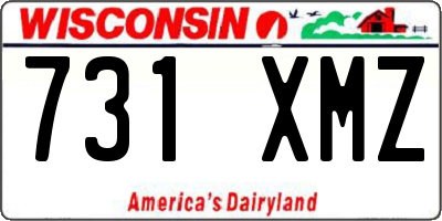 WI license plate 731XMZ
