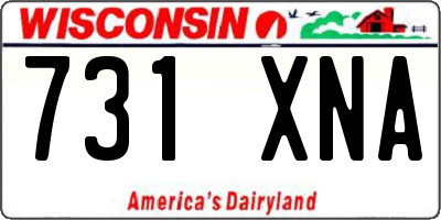 WI license plate 731XNA