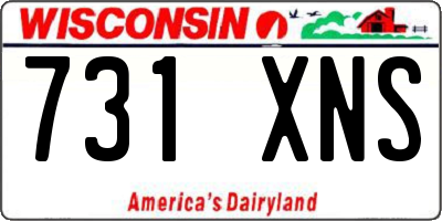 WI license plate 731XNS