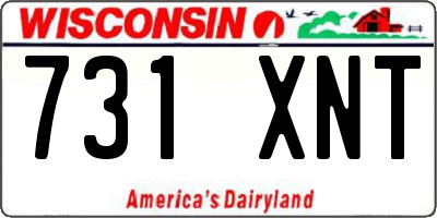 WI license plate 731XNT