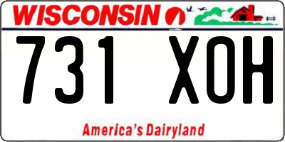 WI license plate 731XOH