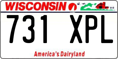 WI license plate 731XPL