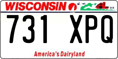 WI license plate 731XPQ