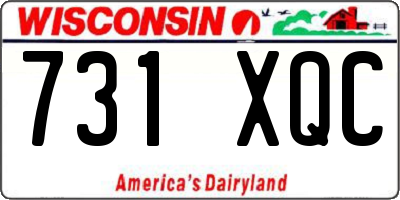 WI license plate 731XQC