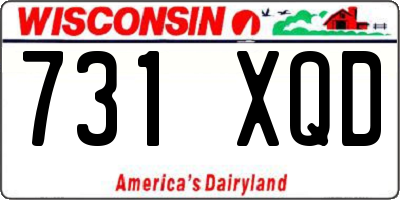 WI license plate 731XQD