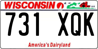 WI license plate 731XQK