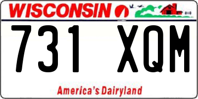 WI license plate 731XQM