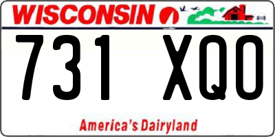 WI license plate 731XQO