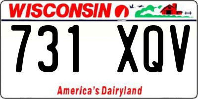WI license plate 731XQV