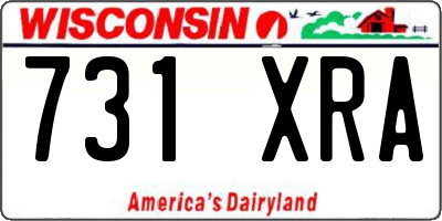 WI license plate 731XRA