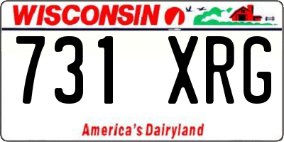 WI license plate 731XRG