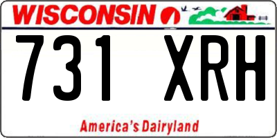 WI license plate 731XRH