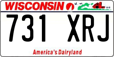 WI license plate 731XRJ
