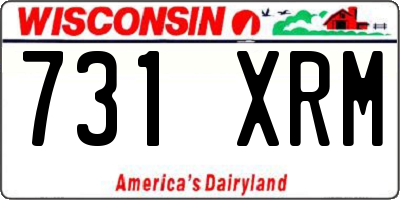 WI license plate 731XRM