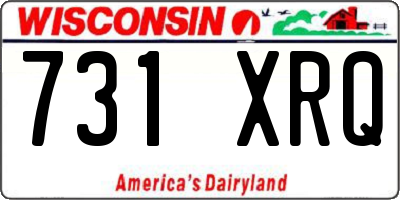 WI license plate 731XRQ