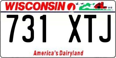 WI license plate 731XTJ