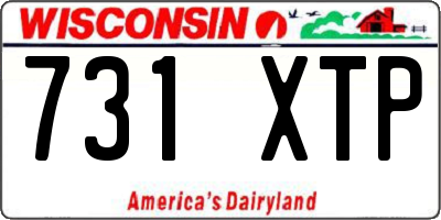 WI license plate 731XTP