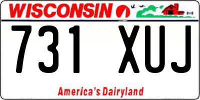 WI license plate 731XUJ
