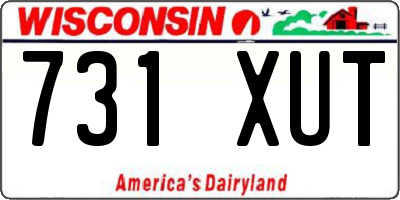 WI license plate 731XUT
