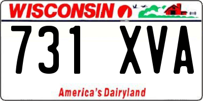 WI license plate 731XVA