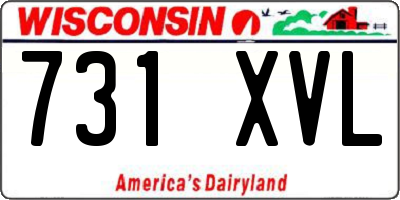 WI license plate 731XVL
