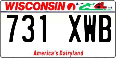WI license plate 731XWB