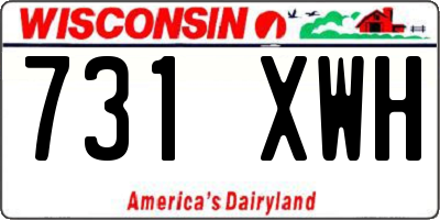 WI license plate 731XWH