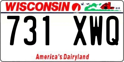WI license plate 731XWQ
