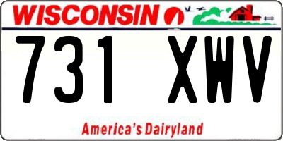 WI license plate 731XWV